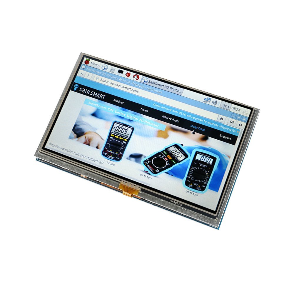 5インチ800x480 HDMI LCDタッチ•ディスプレイ、ラズベリー•パイ用-05