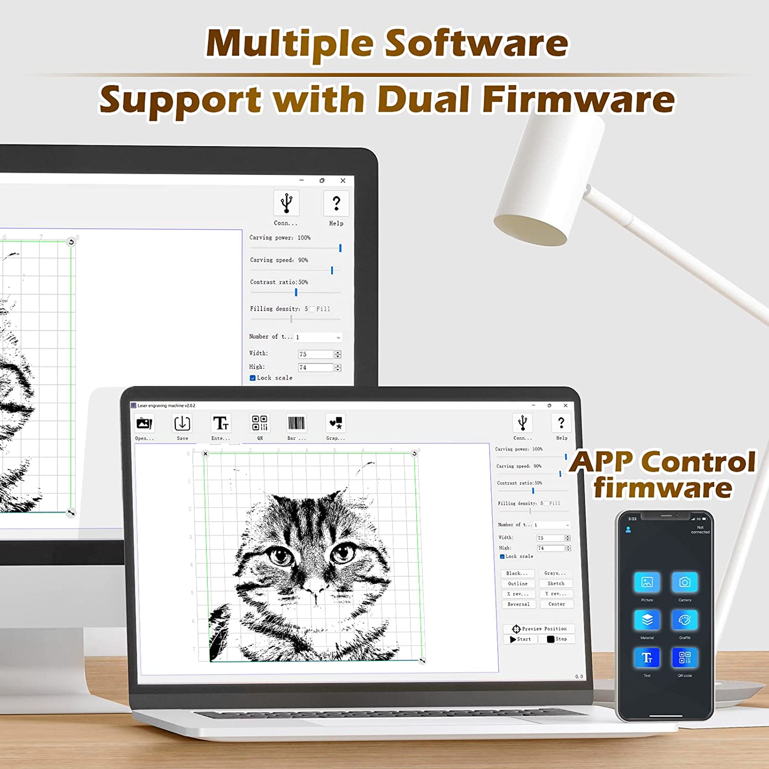 Genmitsu Jinsoku Laser Rotary for Laser Engraver Laser