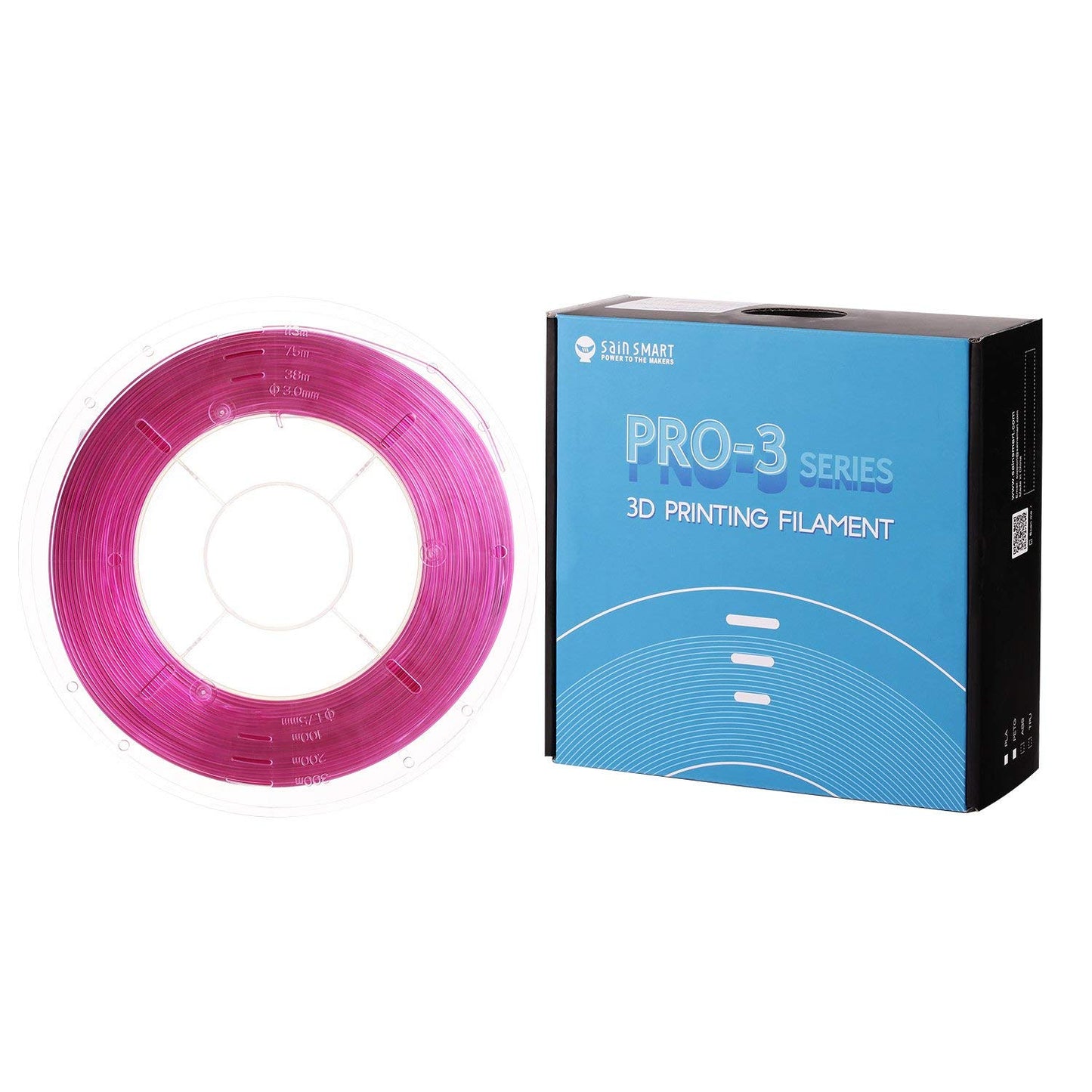 [discontinued] 紫色、サインスマート（SainSmart）、PRO-3シリーズPETGフィラメント1.75mm 1kg / 2.2lb