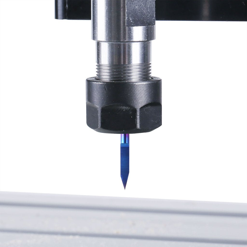 SainSmart Genmitsu 10個入りナノブルーコート彫刻ビット、30度0.1mm