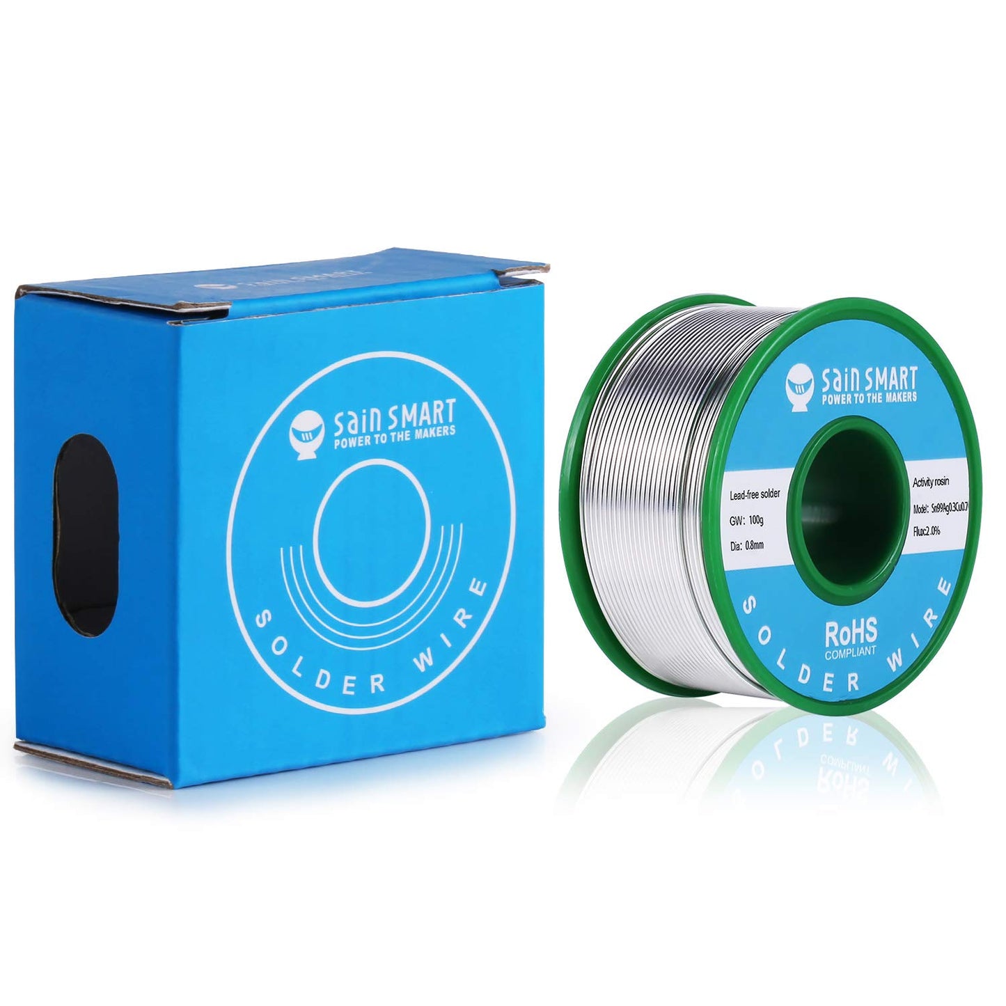 SainSmart無鉛はんだワイヤ0.8mm 100g Sn99 Cu0.7 Ag0.3-07