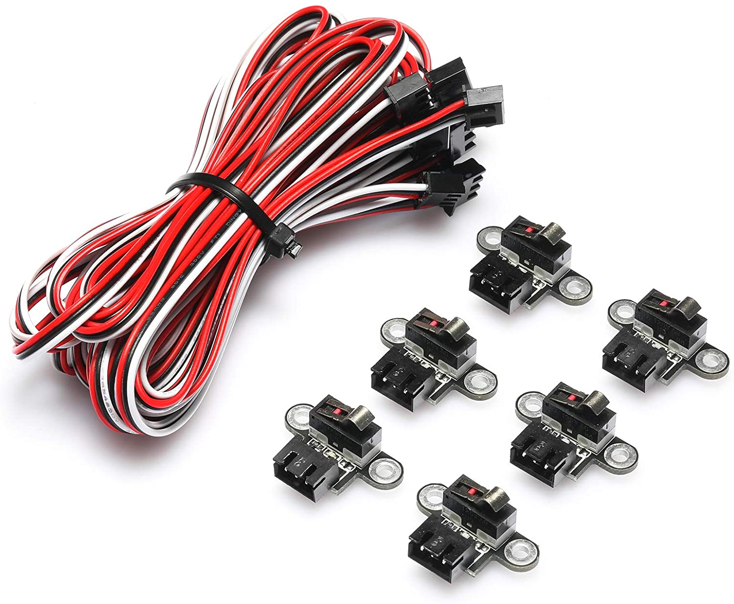 Genmitsu 6PCS マイクロ リミット スイッチ 1M 3 Pin ケーブル
