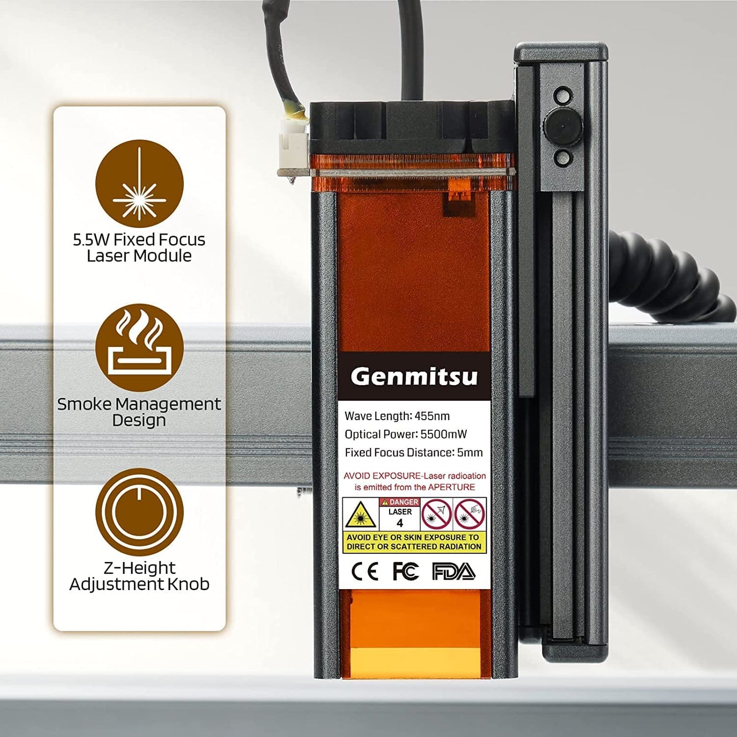 Genmitsu Jinsoku LC-40 10W レーザー彫刻機 レーザー加工機