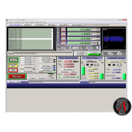 MACH3 CNC ソフトウェア