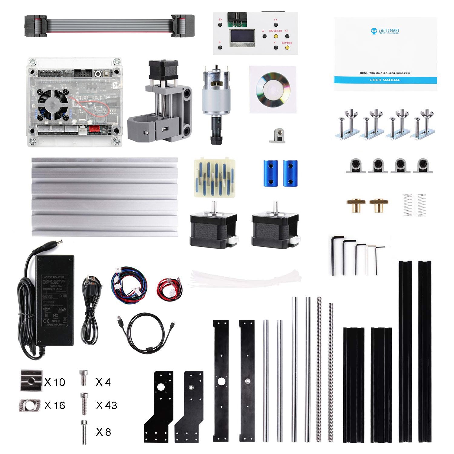 SainSmart Genmitsu CNCルーター3018-PRO DIYキット，オフ・ライン・コントローラー・モジュール付き-08